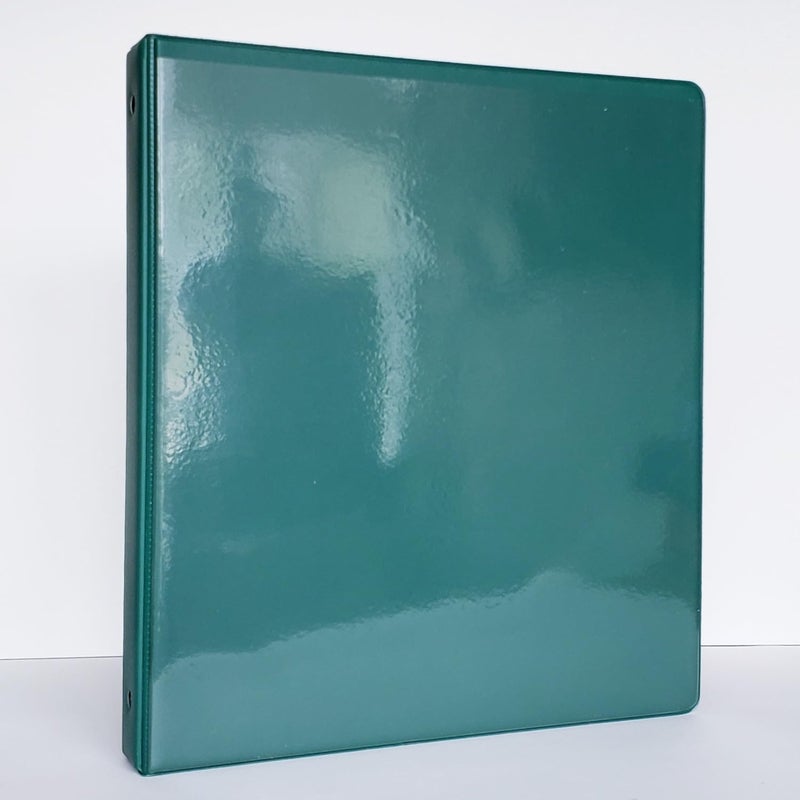 Nancy Nikko Easel Ring Binders - Flip Over The top Style Platform Construction. (Green, 11" X 8 1/2" Sheet Size Bound on 11" Side) - Image 1